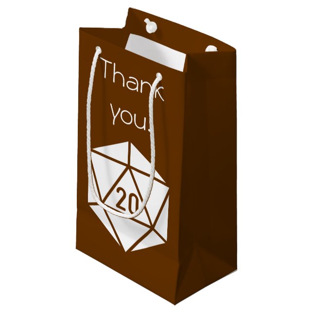 Tabletop-Chic i Chocolate Gift Bag (Framsidan Vinklad)