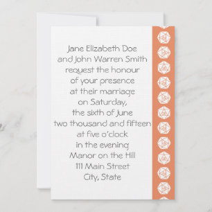 Tabletop-Chic i Coral Wedding-inbjudan Inbjudningar