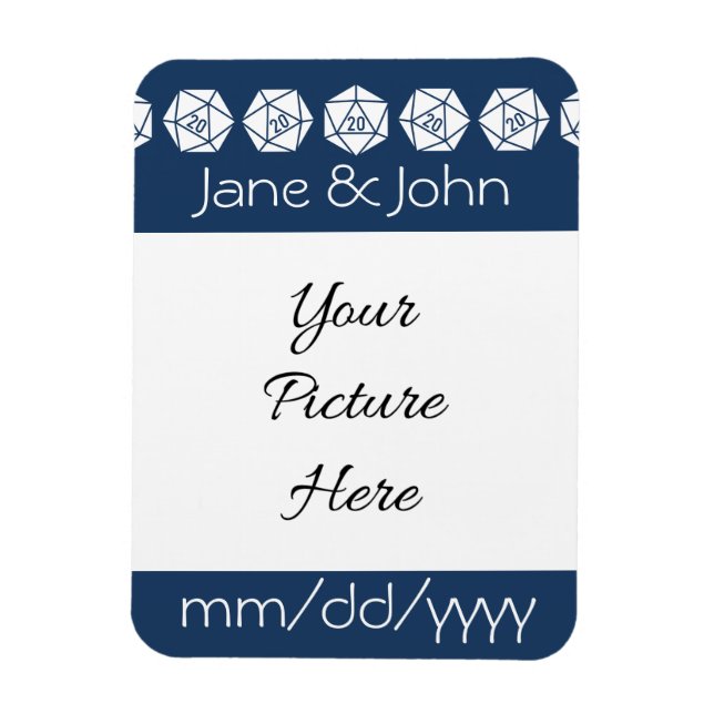 Tabletop-Chic i flottan Spara-the-Date Magnet (Vertikal)