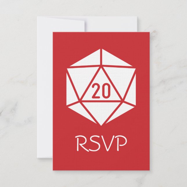 Tabletop Chic i körsbär RSVP-kort OSA Kort (Framsida)