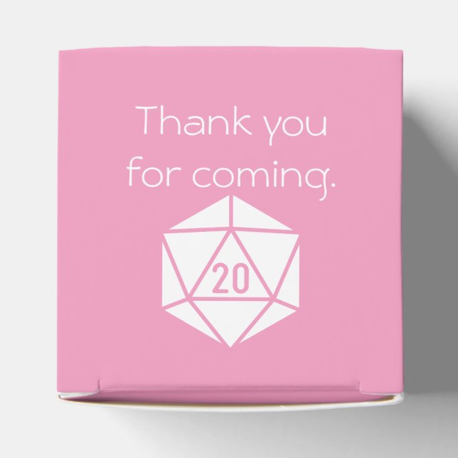 Tabletop-Chic i Petal Rosa Favor Box Presentaskar (Överdel)