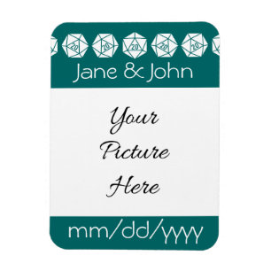 Tabletop Chic i teal Spara-datum-magnet Magnet