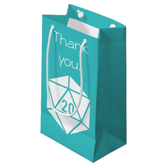 Tabletop-Chic i Turquoise Gift-bag (Framsidan Vinklad)