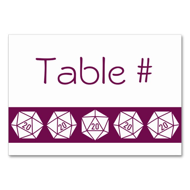 Tabletop-Chic i Vin Bord-kort Bordsnummer (Framsidan)