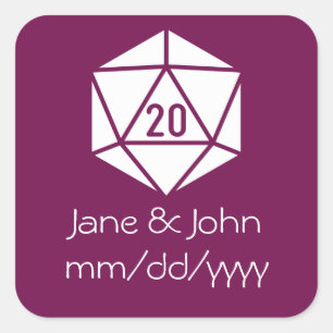 Tabletop-Chic i Vin Sticker Fyrkantigt Klistermärke