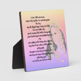 Tabletop Easel med Canvas; Prayer Virgin Mary