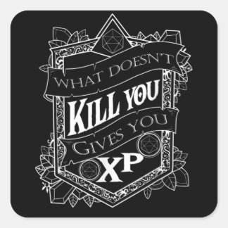 Tabletop Gaming Ge You XP Dice Fyrkantigt Klistermärke