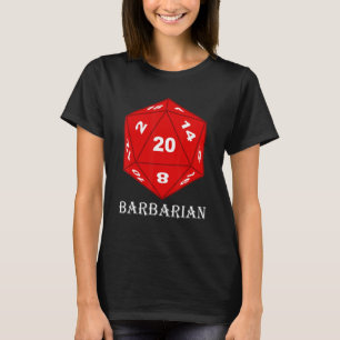Tabletop Roleplay Gaming Dungeon Class Barbar T Shirt