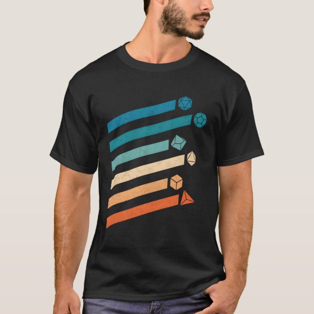 Tabletop Rpg Dice Dice T Shirt (Framsida)