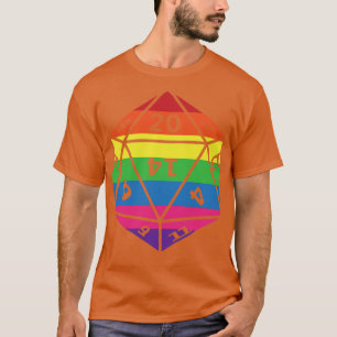Tabletop RPG Dice LGBTQIA Gamer T Shirt