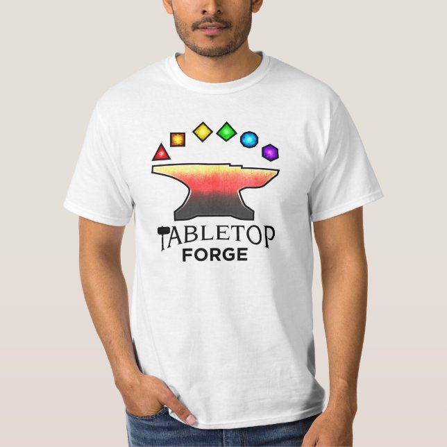 Tabletopsmedjan värderar tshirten tee (Framsida)