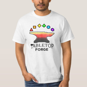 Tabletopsmedjan värderar tshirten tee shirt