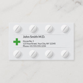 Tablettlådans Professionell Mediccal Kor Grönt Tidsbeställning Kort