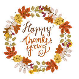 Tableware för blommigt Happy thanksgiving