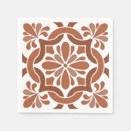 Tableware från Rustic Tuscan Tile Bröllop Pappersservett