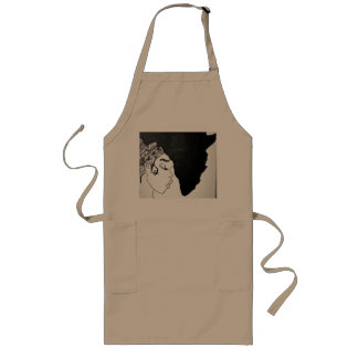tablier baby afro långt förkläde