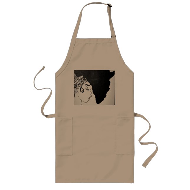 tablier baby afro långt förkläde (Framsidan)