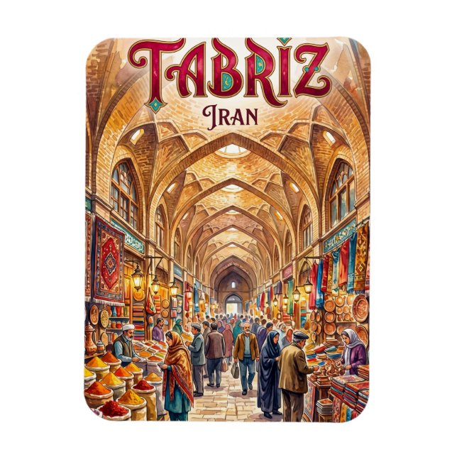 Tabriz historiska basarkomplex Iran Magnet (Vertikal)