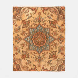 Tabriz-mattan stil light, varmt färg fleecefilt