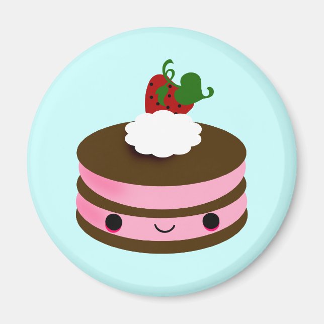 Tabu Japan Cake Line - Rosa Magnet (Framsidan)