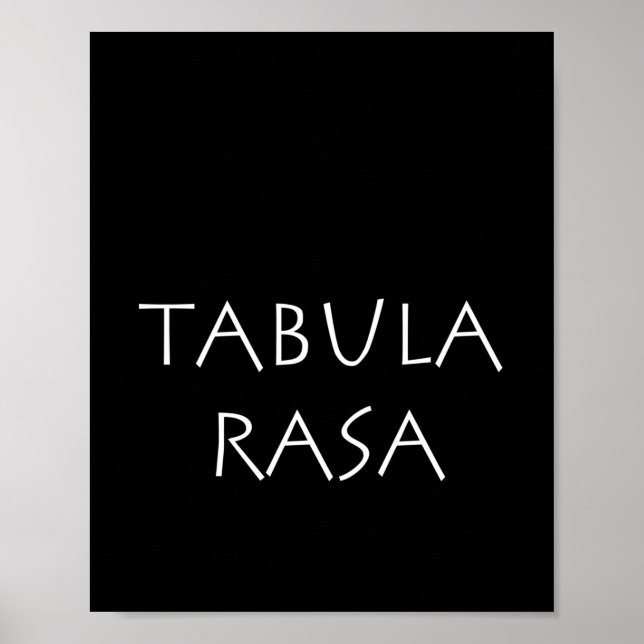 Tabula rasa poster (Framsidan)
