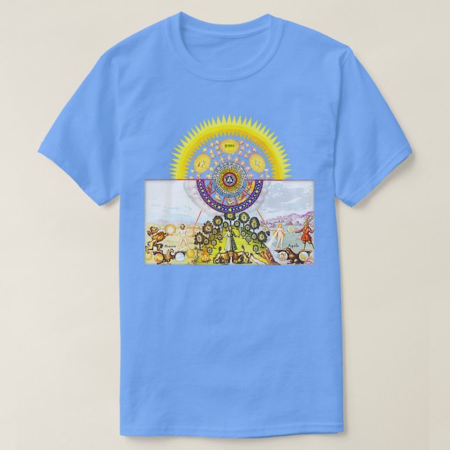 TABULA SMARAGDINA HERMETIS The Emerald Tablet T Shirt (Design framsida)