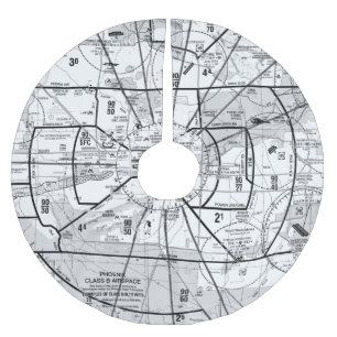 TAC-diagram för Phoenix flygplats Julgransmatta Borstad Polyester