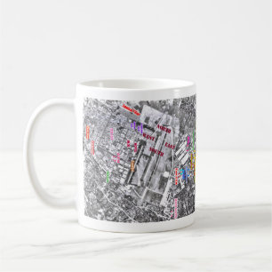 Tachikawa flygbasJapan C-124~Base karta Kaffemugg
