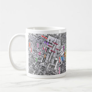 Tachikawa flygbasJapan C-124~Base karta Kaffemugg
