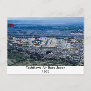 Tachikawa luft base japan 1945-1977-vykort vykort