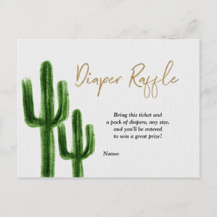 Tacho om baby Cactus Par Dusmer Raffle Vykort