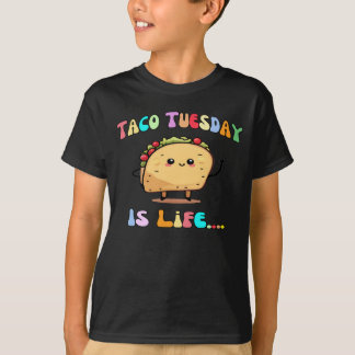 Tacho Tisdag är Life Funny Kawaii Taco Barn T Shirt