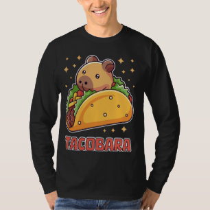 Tachobara Funny Capybara Tacos Teczana T Shirt