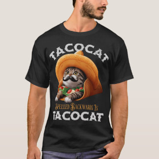 Tachocat, som är uppskrivet bakåt, är Tacocat, mex T Shirt