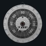 Tachometer för bilhastighetsmätare piltavla<br><div class="desc">Ritbord med grått-hastighetsmätare.</div>