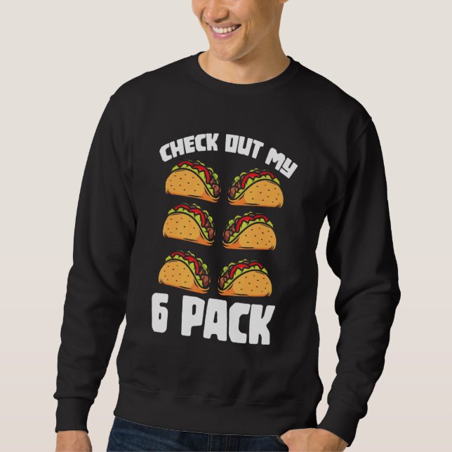 Tachos Abs Workout Taco Lång Ärmad Tröja (Framsida)