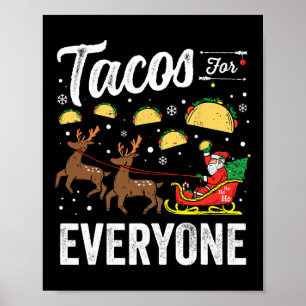 Tachos för alla julklapp Tacho Julafton Santa Poster