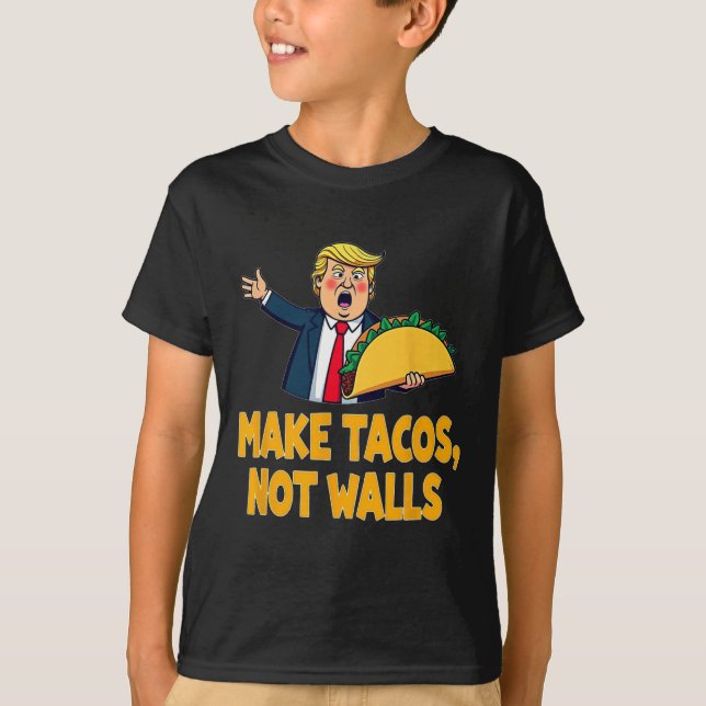 Tachos, inte vägspärrar, klump Tacho Tisdag Tisdag T Shirt (Framsida)