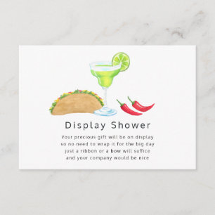Tachos och Tequila Möhippa Visning Shower Tilläggskort