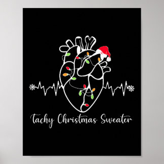 Tachy jul Sweater Anatomy Heart Heart Hjärtat Nurs Poster