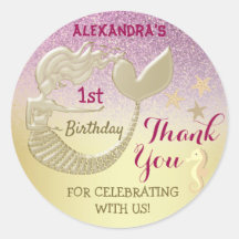 Tack 1:a födelsedag Rosa och Guld