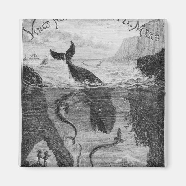 Täck "20 000 ligor under havet" magnet (Framsidan)