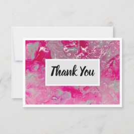 Tack, 3,5-tums x 5-tums kort - Rosa