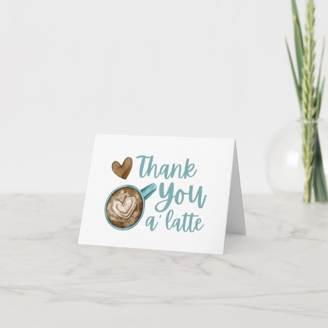 Tack A' Latte-kort Kort (Framsida)