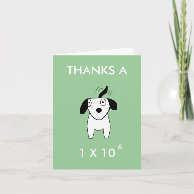 TACK A MILLION - tack-kort (Framsida)