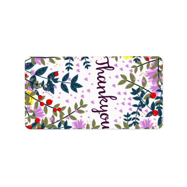 Tack Adressetikett (Framsidan)