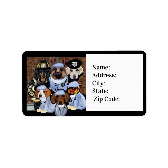 Tack Adressetikett (Framsidan)