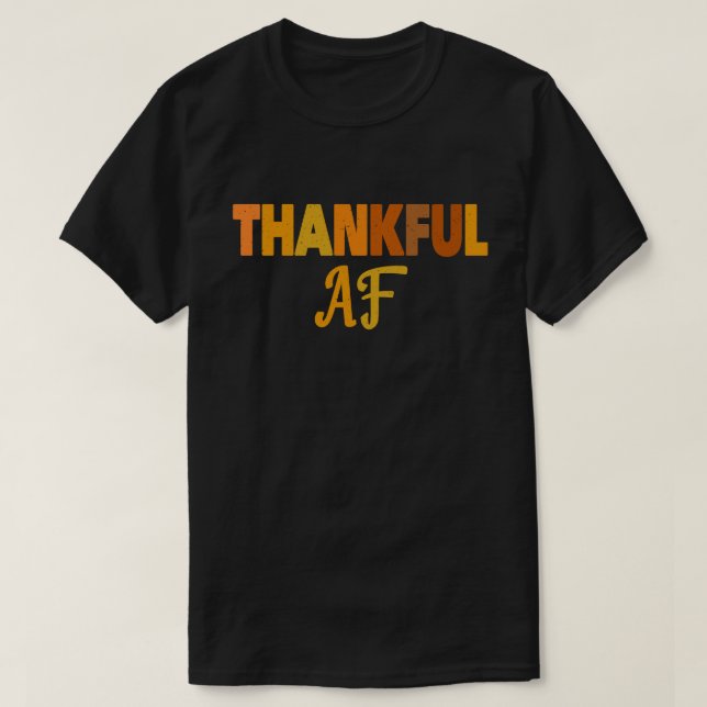 Tack, AF Turkiet Trot Gift Funny Thanksgiving T Shirt (Design framsida)