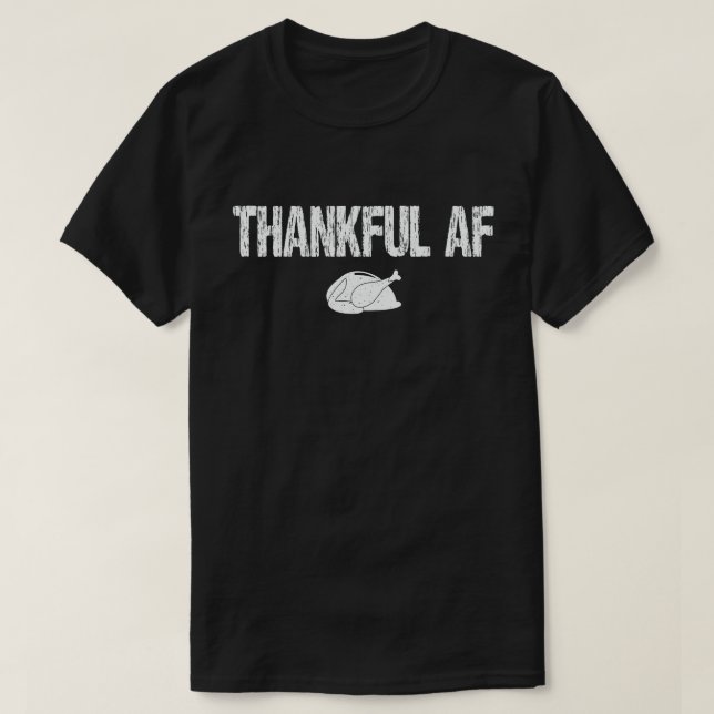 Tack, AF Turkiet Trot Gift-Thanksgiving T Shirt (Design framsida)
