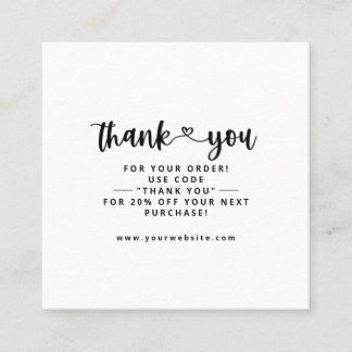 Tack Affärskort Tack Infoga kort